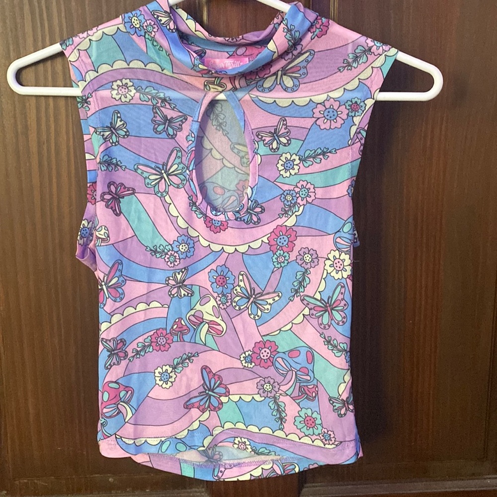Butterfly Mesh Top